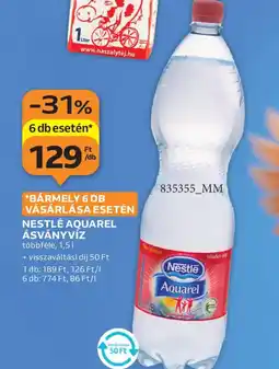 Auchan NESTLÉ AQUAREL ÁSVÁNYVÍZ ajánlat