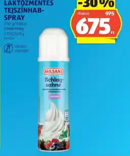 ALDI MILSANI LAKTZMENTES TEJSZÍNHAB ajánlat