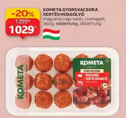 Auchan KOMETA GYORSVACSORA SERTÉSHÚSGOLYÓ ajánlat