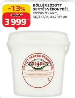 Auchan BÖLLÉR SÓZOTT SERTÉS VÉKONYBÉL ajánlat