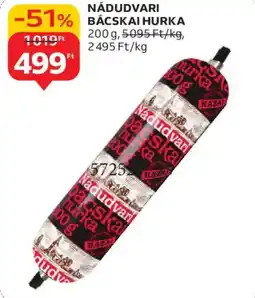 Auchan NÁDUDVARI BÁCSKAI HURKA ajánlat