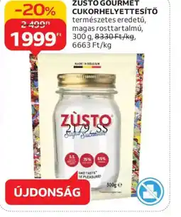 Auchan ZÜSTO GOURMET CUKORHELYETTESÍTŐ ajánlat