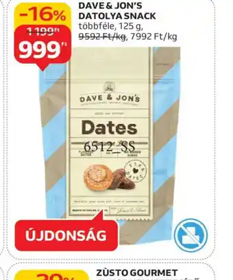 Auchan DAVE & JON'S DATOLYA SNACK ajánlat