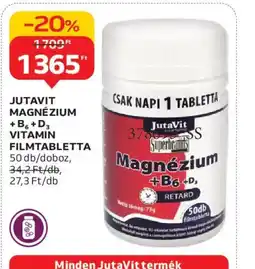 Auchan JUTAVIT Magnézium + B6 + D3 ajánlat