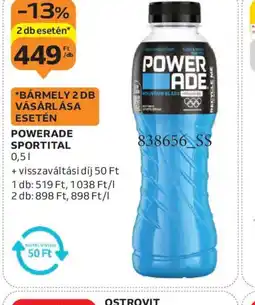 Auchan POWERADE SPORTITAL ajánlat