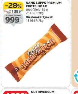 Auchan NANO SUPPS PREMIUM PROTEIN BAR ajánlat