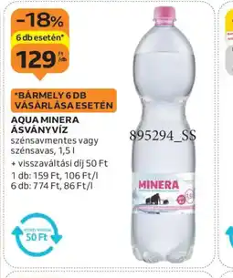 Auchan AQUA MINERA ÁSVÁNYVÍZ ajánlat
