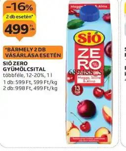 Auchan SI ZERO GYÜMÖLCSITAL ajánlat