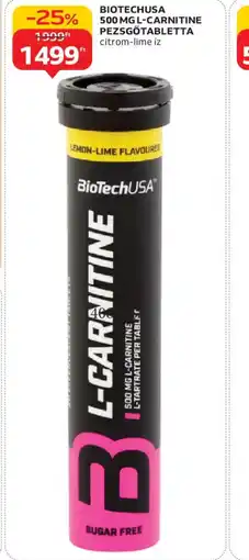 Auchan BioTechUSA L-CARNITINE PEZSGŐTABLETTA ajánlat