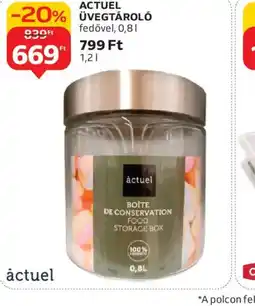 Auchan ACTUEL ÜVEGTÁROL ajánlat