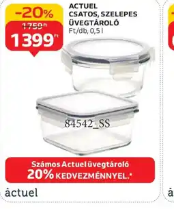 Auchan ACTUEL CSATOS, SZELEPES ÜVEGTÁROL ajánlat