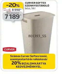 Auchan CURVER SOFTEX SZENNYESTÁROL ajánlat