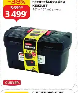 Auchan CURVER HEROBOX SZERSZÁMOSLÁDA KÉSZLET ajánlat