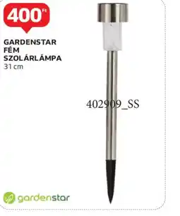 Auchan GARDENSTAR FÉM SZOLÁRLÁMPA ajánlat