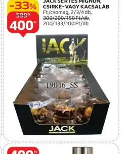 Auchan JACK SERTÉS MIGNON/CSIRKE/KACSALÁB ajánlat