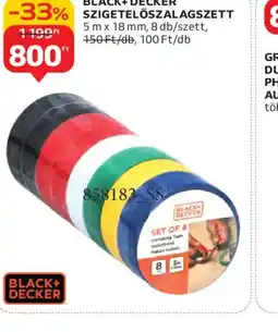 Auchan BLACK+DECKER SZIGETELŐSZALAG SZETT ajánlat