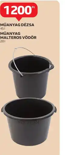 Auchan Műanyag dézsa és malteros vödör ajánlat