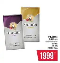 Coop D.E. Omnia őrölt kávé ajánlat