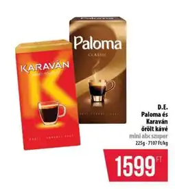 Coop D.E. Paloma és Karaván őrölt kávé ajánlat