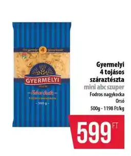 Coop Gyermelyi 4 tojásos száraztészta ajánlat