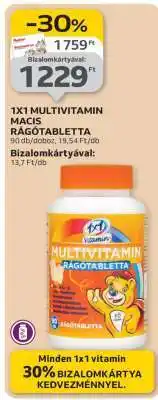 Auchan 1X1 Multivitamin Macis Rágótabletta ajánlat
