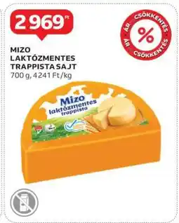 Auchan Mizo Laktózmentes Trappista Sajt ajánlat