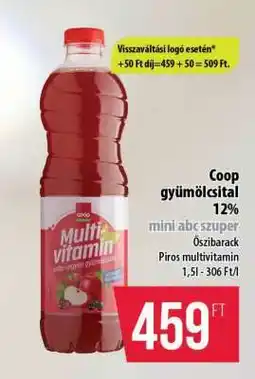 Coop Coop gyümölcslé 12% ajánlat