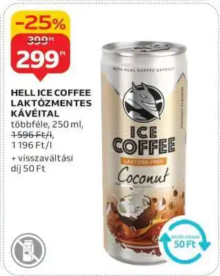 Auchan Hell Ice Coffee laktózmentes kávéital ajánlat