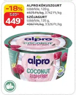 Auchan Alpro kókuszgurt ajánlat