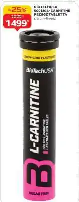 Auchan BioTechUSA 500mg L-Carnitine pezsgőtabletta ajánlat