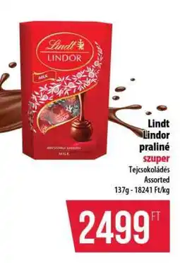 Coop Lindt Lindor praliné ajánlat