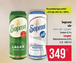 Coop Soproni sör ajánlat