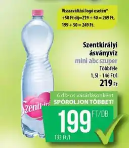 Coop SZENTKIRÁLYI Ásványvíz ajánlat