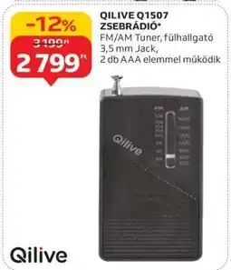 Auchan QILIVE Q1507 ZSEBRÁDIÓ ajánlat