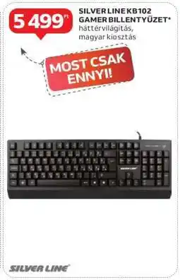 Auchan SILVER LINE KB102 GAMER BILLENTYŰZET ajánlat