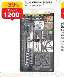 Auchan DUNLOP MINI PUMPA ajánlat