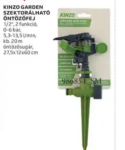 Auchan KINZO GARDEN SZEKTORÁLHAT ÖNTÖZŐFEJ ajánlat