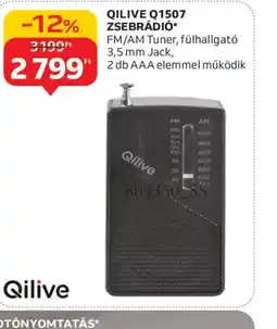 Auchan QILIVE Q1507 ZSEBRÁDI ajánlat