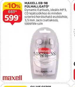 Auchan MAXELL EB-98 FÜLHALLGAT ajánlat