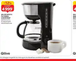 Auchan QILIVE FILTERES KÁVÉFŐZŐ ajánlat