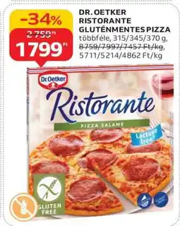Auchan Dr. Oetker Ristorante Gluténmentes Pizza ajánlat