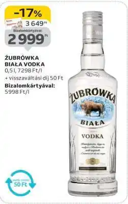 Auchan ZUBROWKA Biala vodka ajánlat
