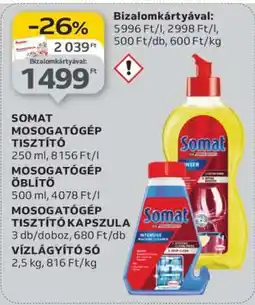 Auchan SOMAT Mosogatógép tisztító ajánlat