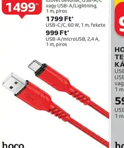 Auchan HOCO X59 MEGERŐSÍTETT TÖLTŐKÁBEL ajánlat