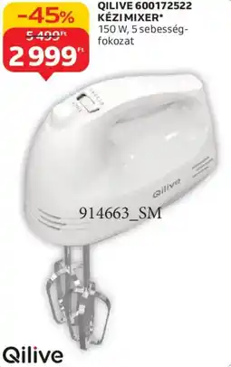 Auchan QILIVE 600172522 KÉZI MIXER ajánlat