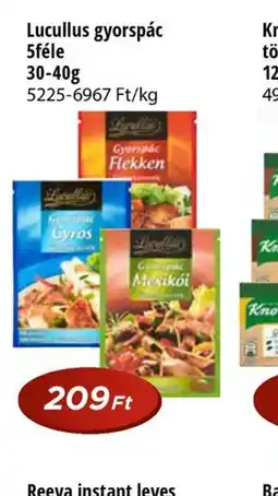 Real Lucullus gyorspác ajánlat