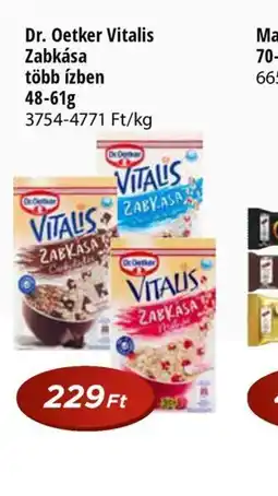 Real Dr. Oetker Vitalis Zabkása ajánlat