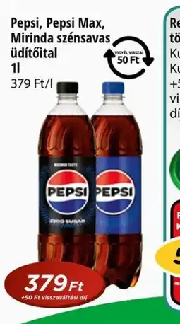 Real Pepsi, Pepsi Max, Mirinda üdítőital ajánlat