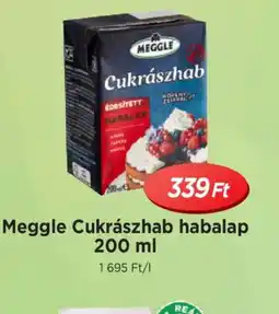 Real Meggle Cukrászhab habalap ajánlat
