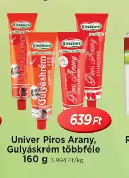 Real Univer Piros Arany, Gulyáskrém ajánlat